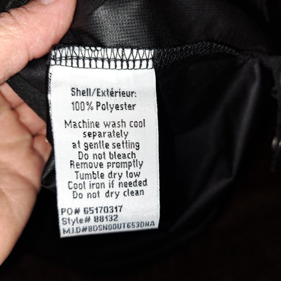 North End 88132 Men's Golf Unlined V-neck Wind Shirt/Windbreaker NWT,XL,Black - Picture 4 of 14